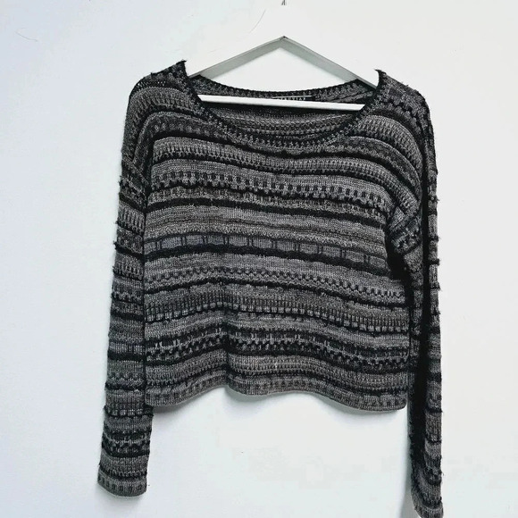 Peruvian connection baby alpaca oversized crop sweater xs - Picture 5 of 11